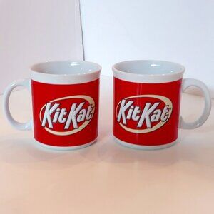 Galerie Hershey's KitKat 12 Ounce Ceramic Coffee Cups Mugs Set of 2